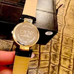 Cache | Accessories | Black And Gold Cache Watch New | Poshmark